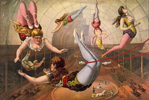 Circus posters from another time and perhaps another planet