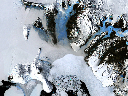 landsat image of antarctica